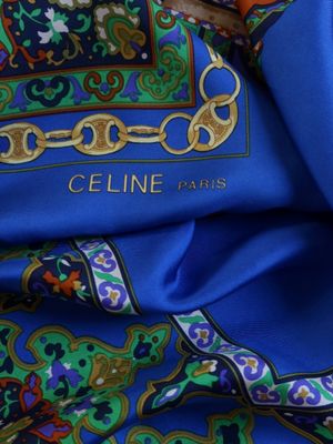 Celine Saddle Motif Silk Scarf