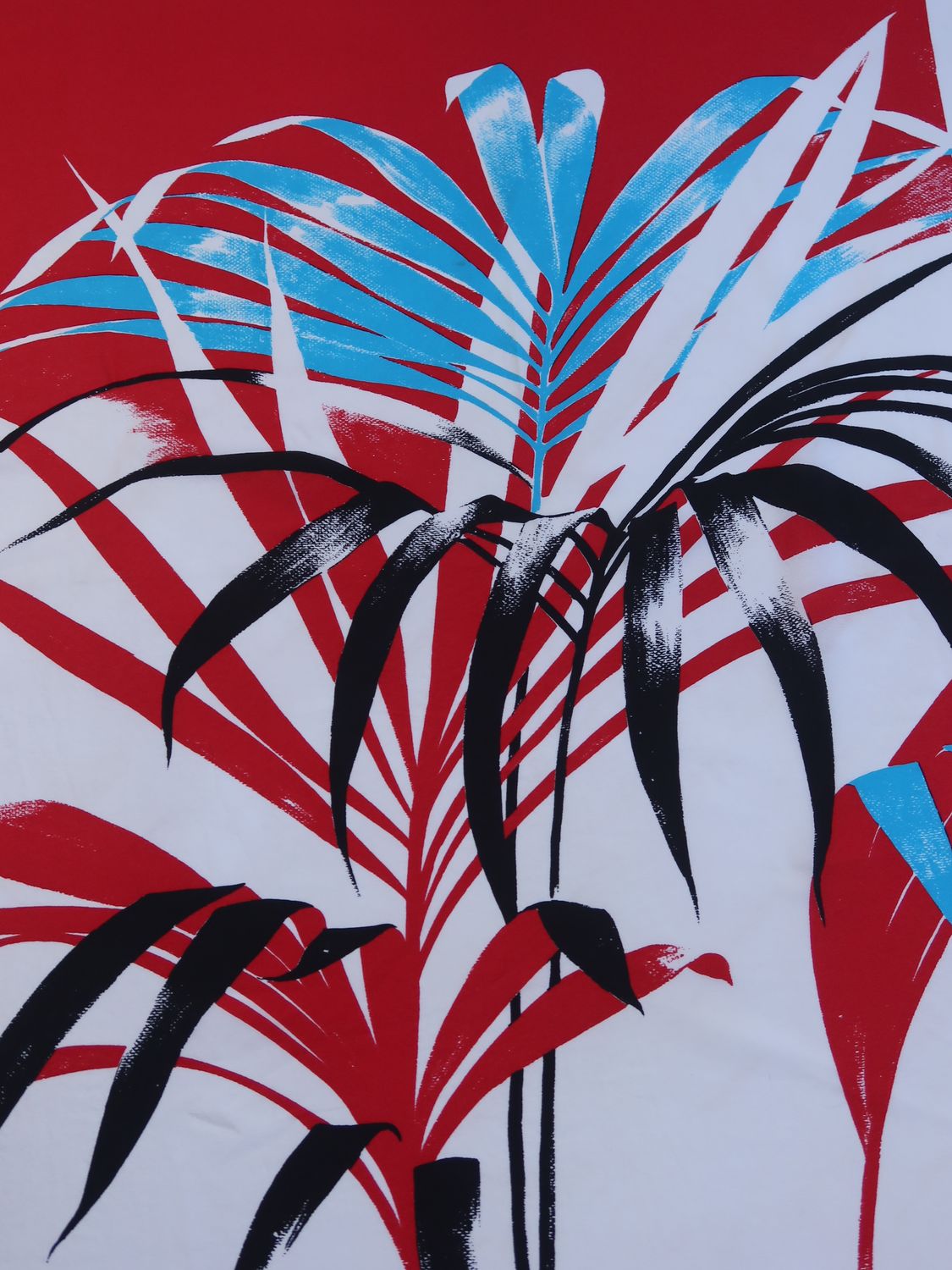 Christian Dior Tropical Palm Silk Scarf Christian Dior Tropical Palm Silk Scarf