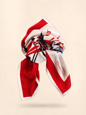 Christian Dior Tropical Palm Silk Scarf