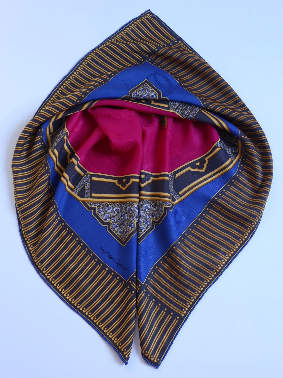 Must de Cartier Clock Silk Scarf