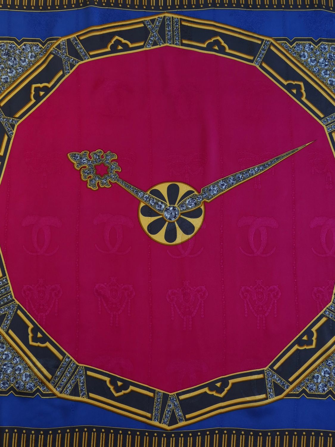Must de Cartier Clock Silk Scarf