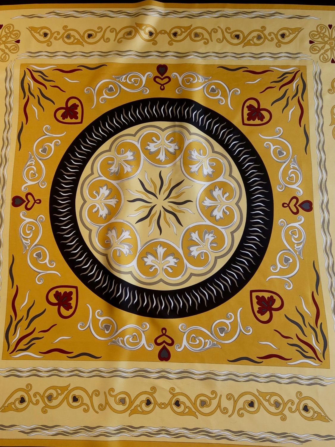 Pierre Balmain Ornamental Silk Scarf