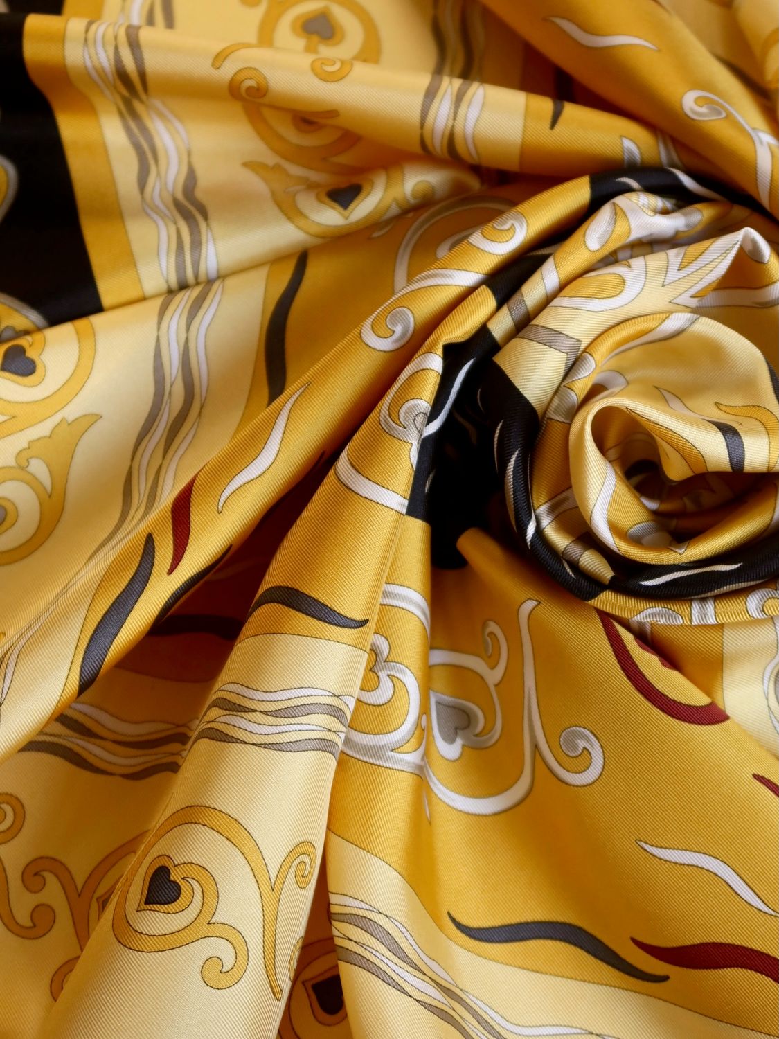 Pierre Balmain Ornamental Silk Scarf