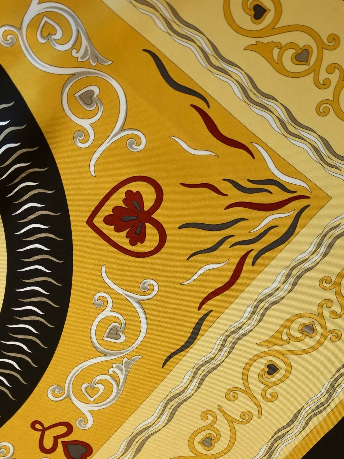 Pierre Balmain Ornamental Silk Scarf