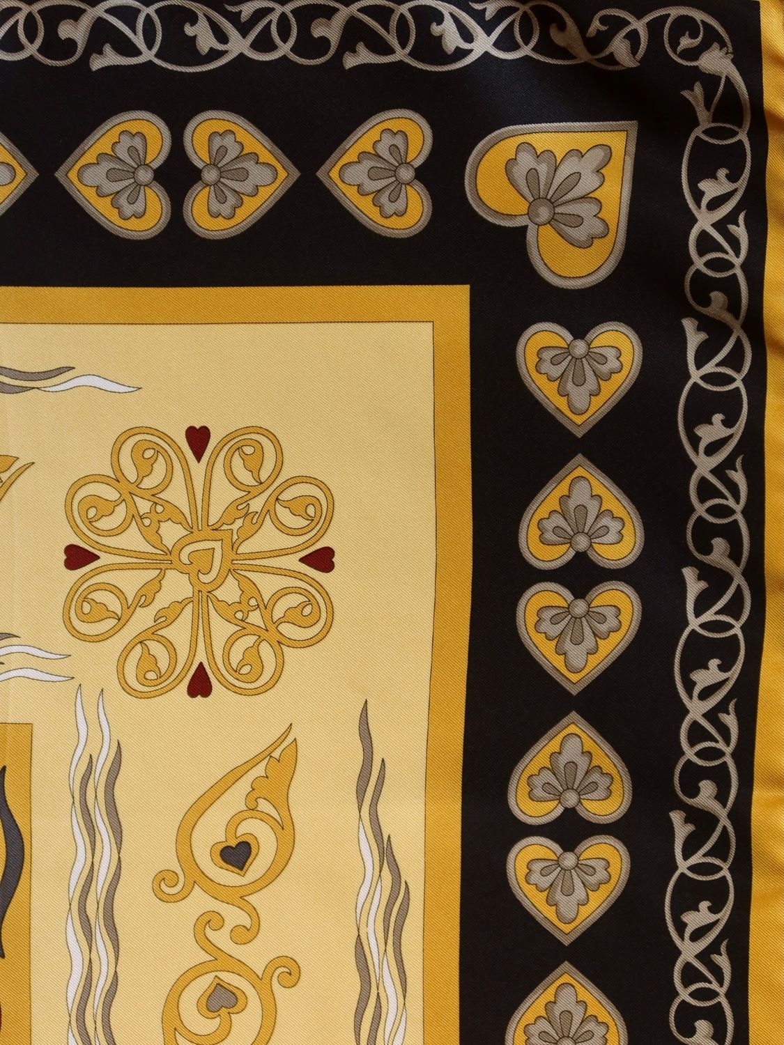 Pierre Balmain Ornamental Silk Scarf