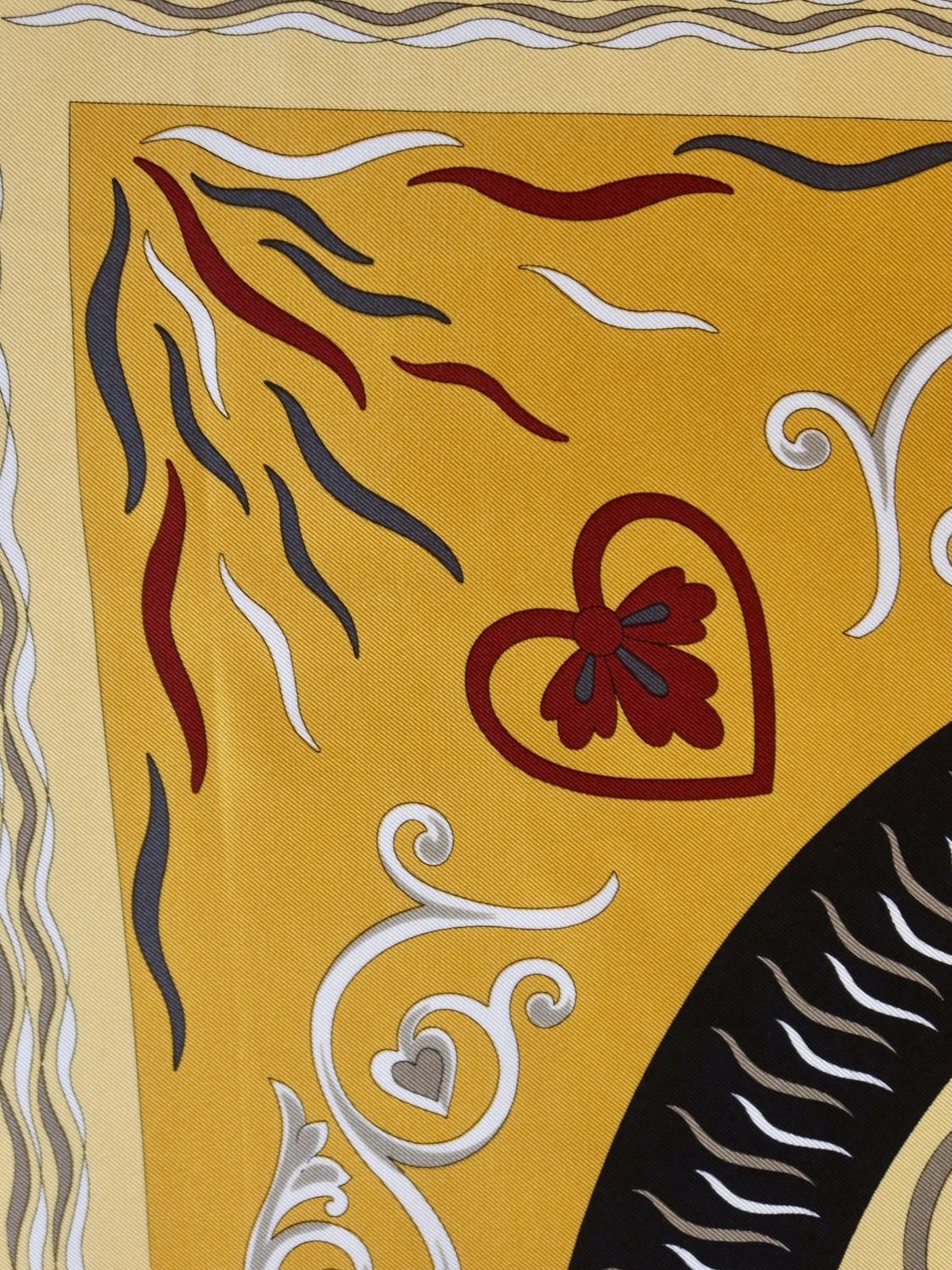 Pierre Balmain Ornamental Silk Scarf