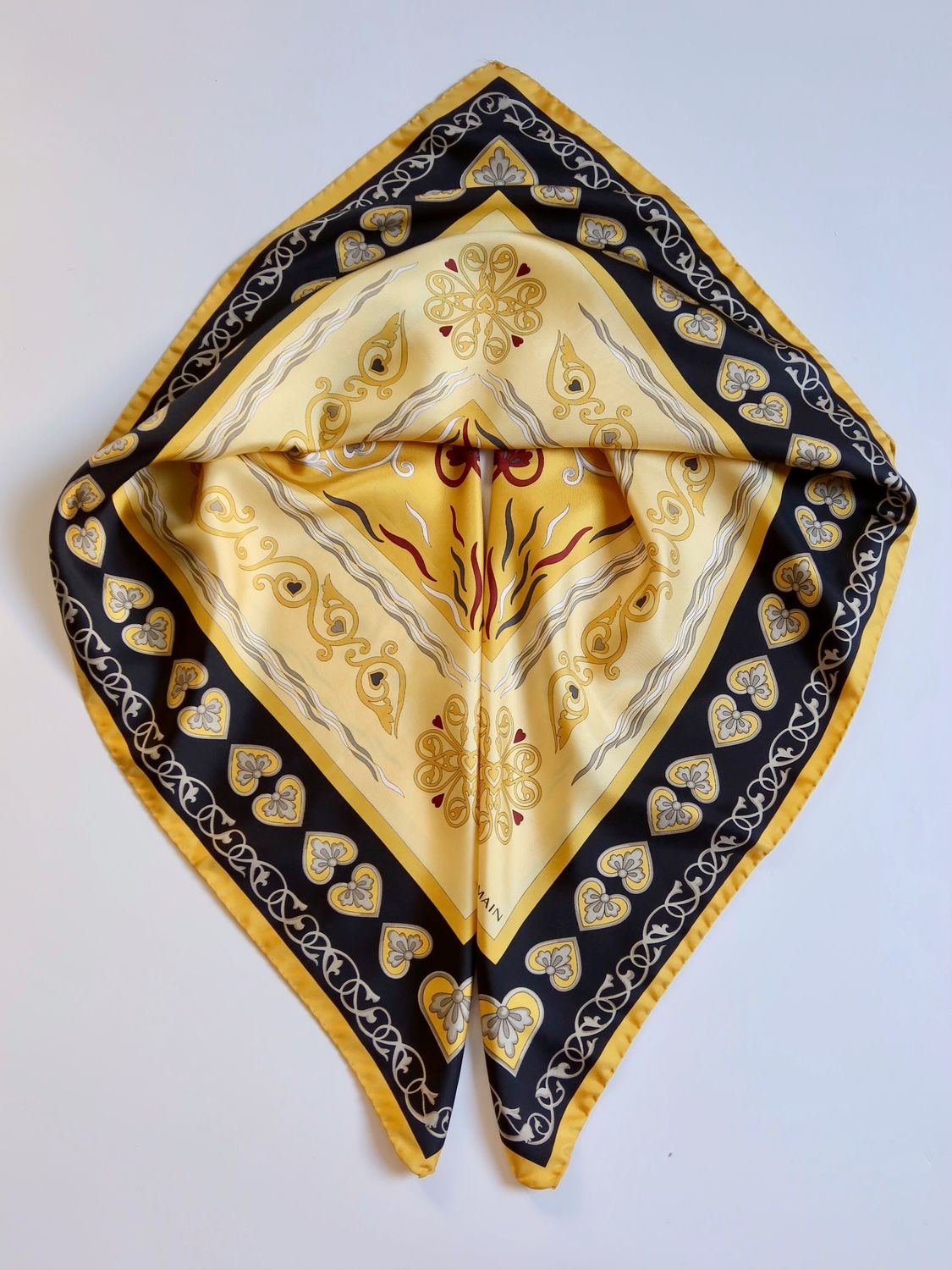 Pierre Balmain Ornamental Silk Scarf