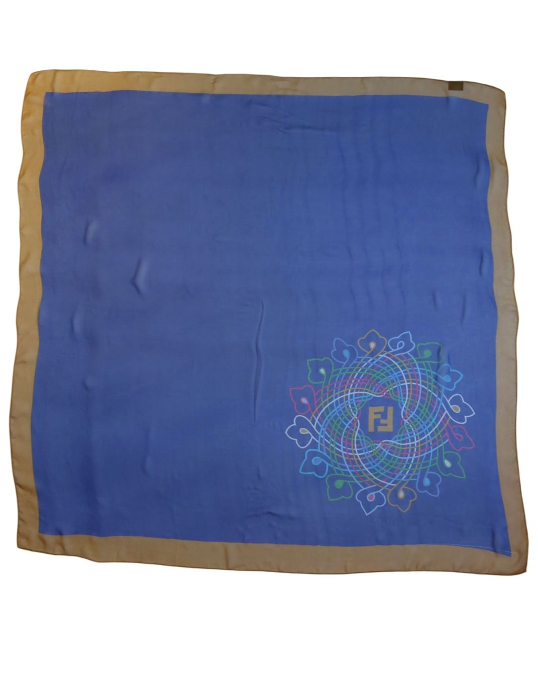 Fendi FF Monogram Silk Chiffon Scarf Fendi FF Monogram Silk Chiffon Scarf