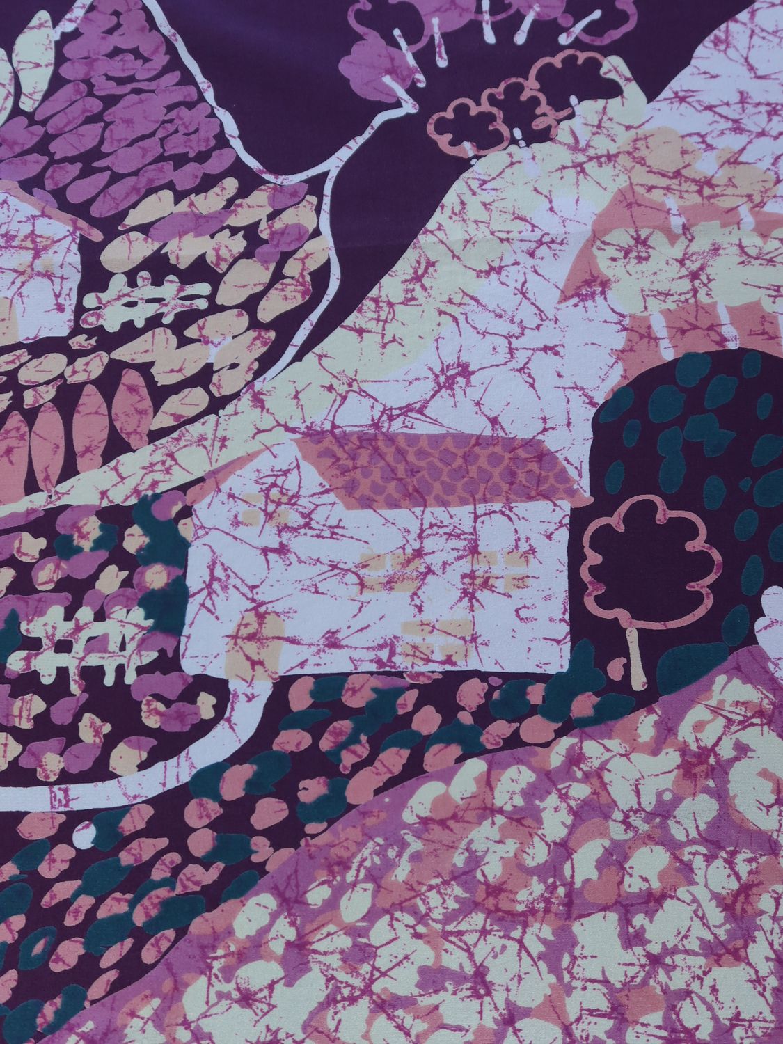 Helena Rubinstein Floral Silk Shawl