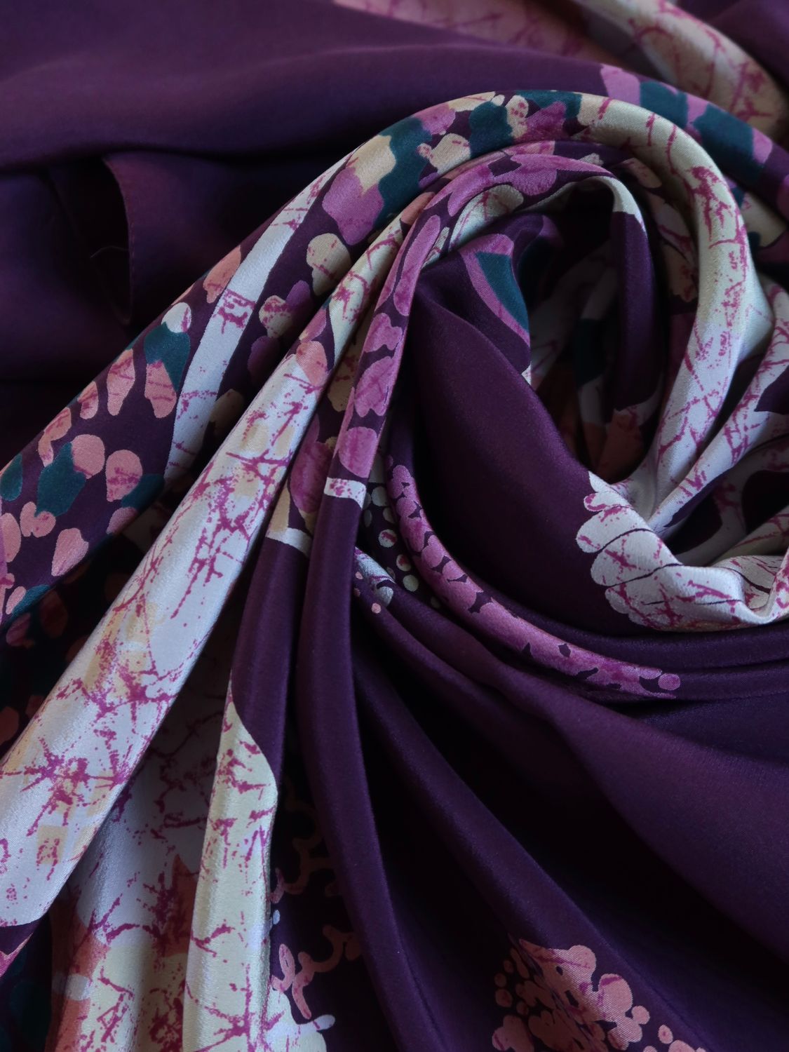 Helena Rubinstein Floral Silk Shawl