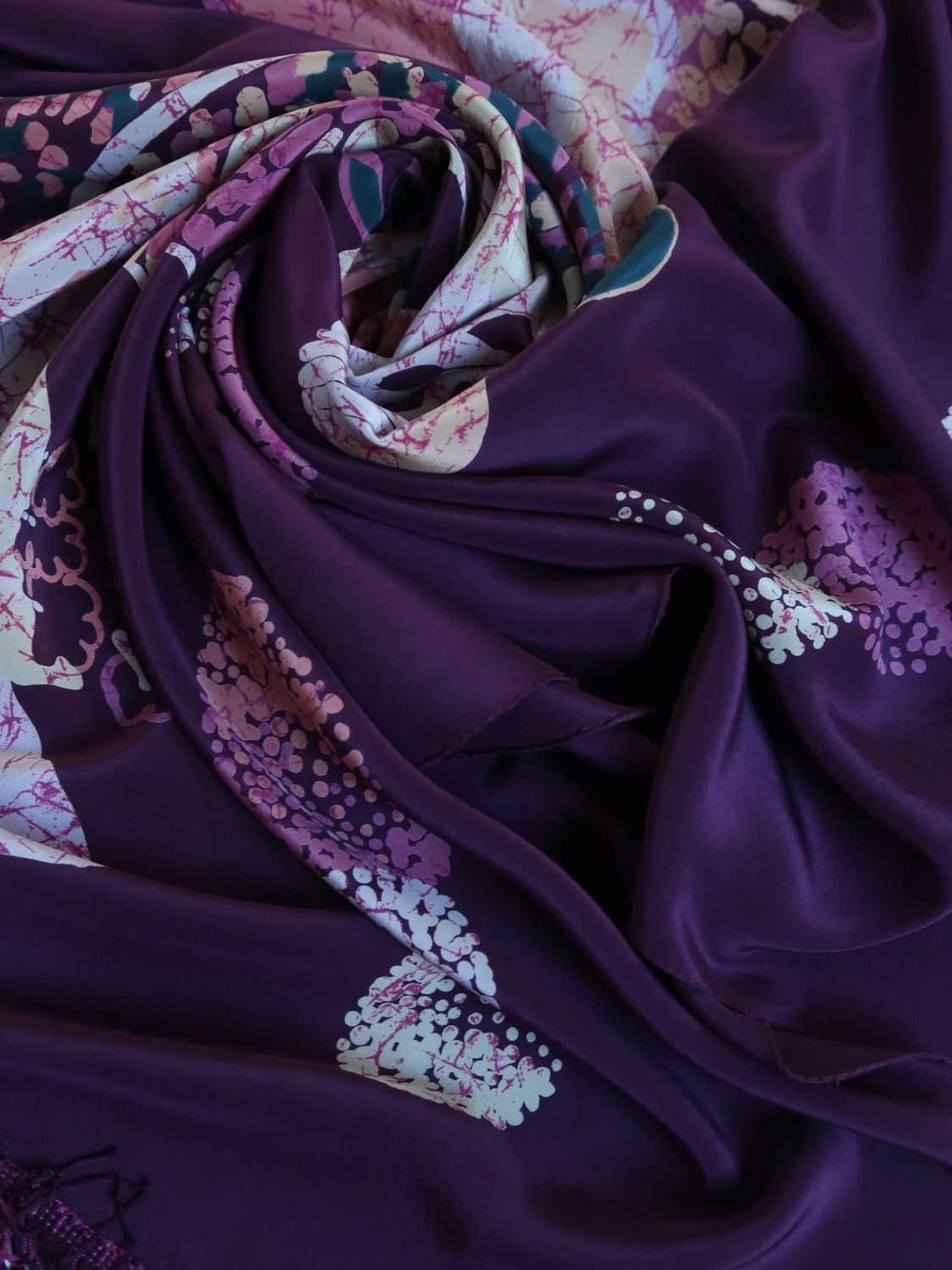 Helena Rubinstein Floral Silk Shawl