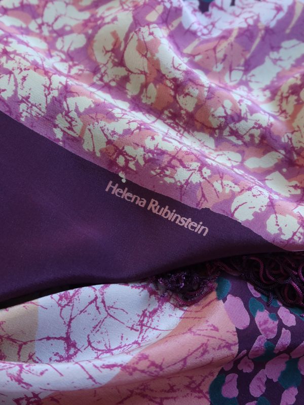 Helena Rubinstein Floral Silk Shawl