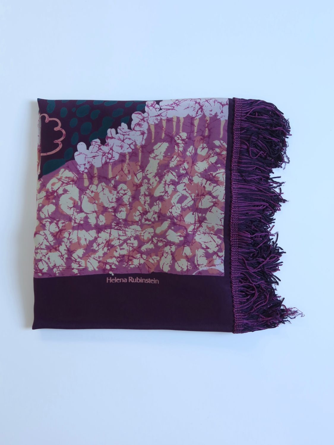 Helena Rubinstein Floral Silk Shawl