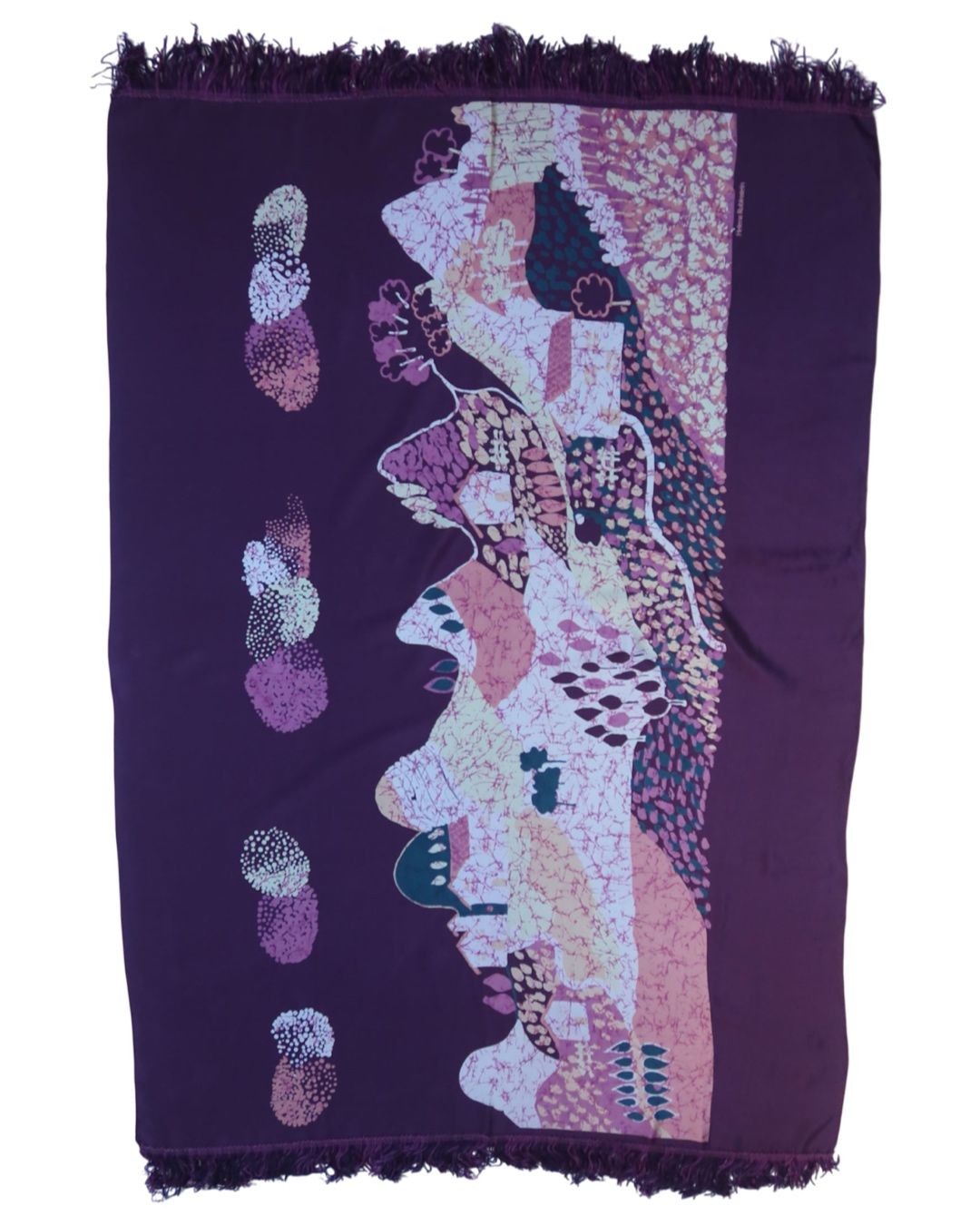 Helena Rubinstein Floral Silk Shawl