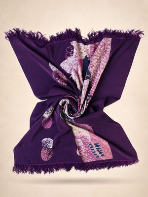 Helena Rubinstein Floral Silk Shawl