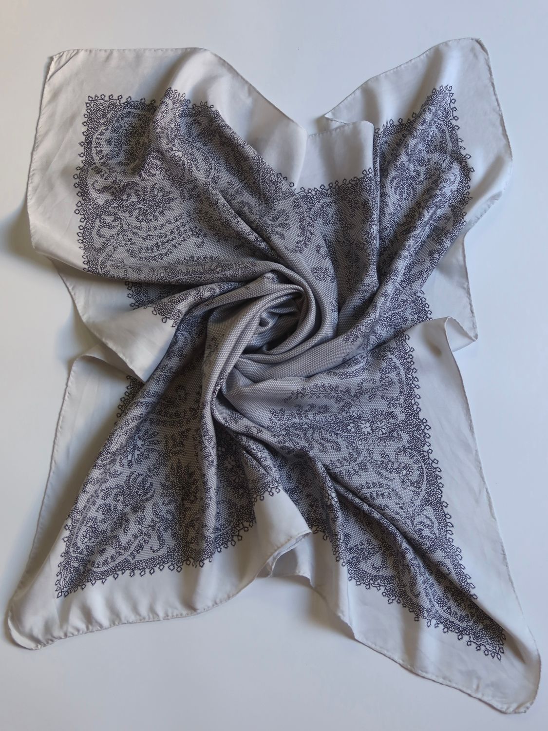 Chantal Thomass Lace Print Silk Scarf Chantal Thomass Lace Print Silk Scarf
