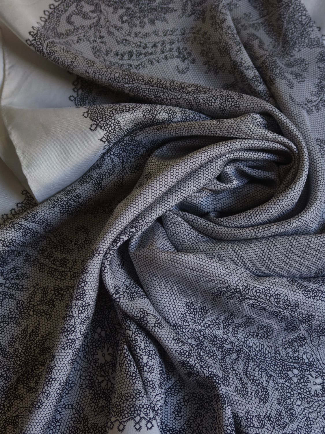 Chantal Thomass Lace Print Silk Scarf Chantal Thomass Lace Print Silk Scarf