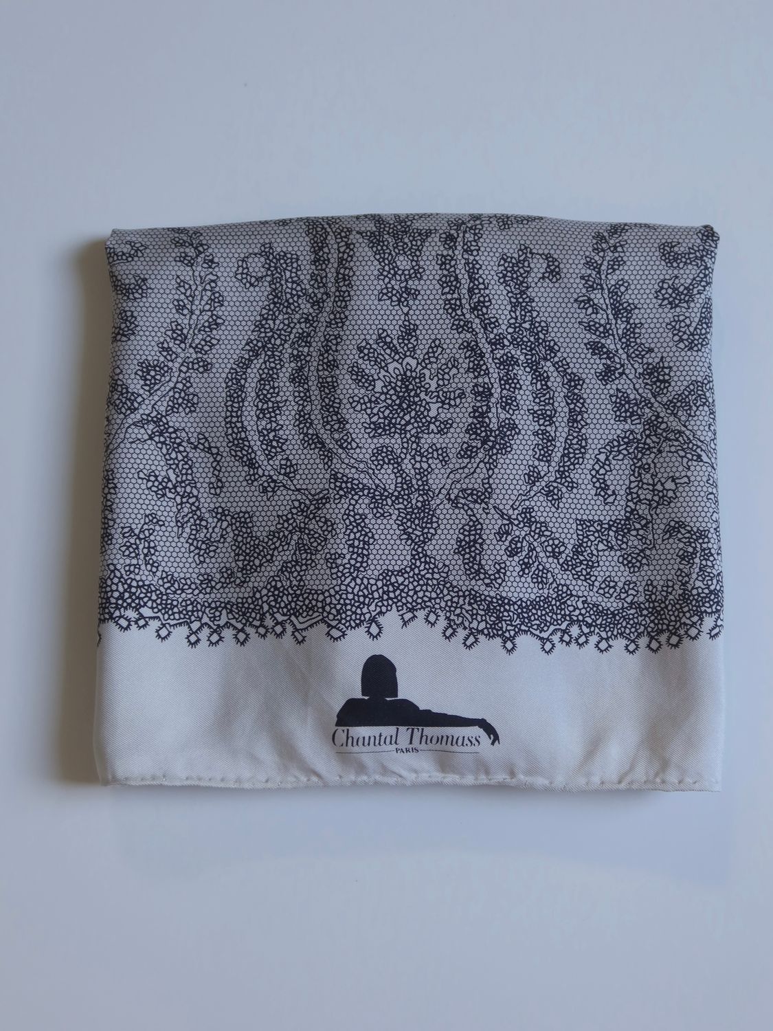 Chantal Thomass Lace Print Silk Scarf Chantal Thomass Lace Print Silk Scarf