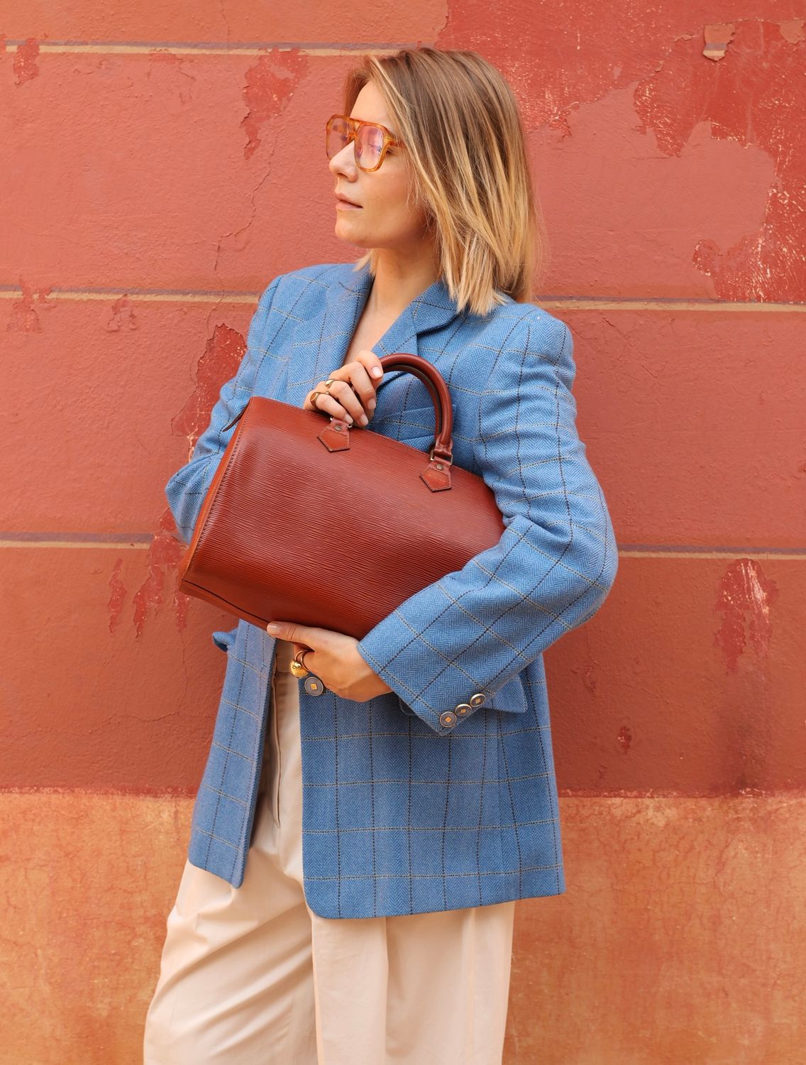 Louis Vuitton Speedy 30 Epi Brown Bag