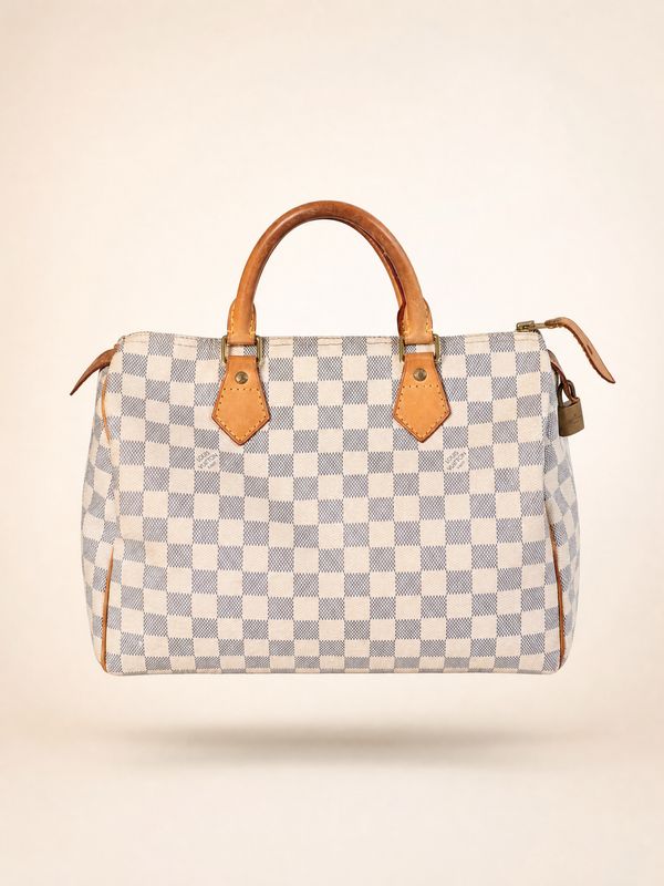 Louis Vuitton Speedy 30 Damier Azur Bag