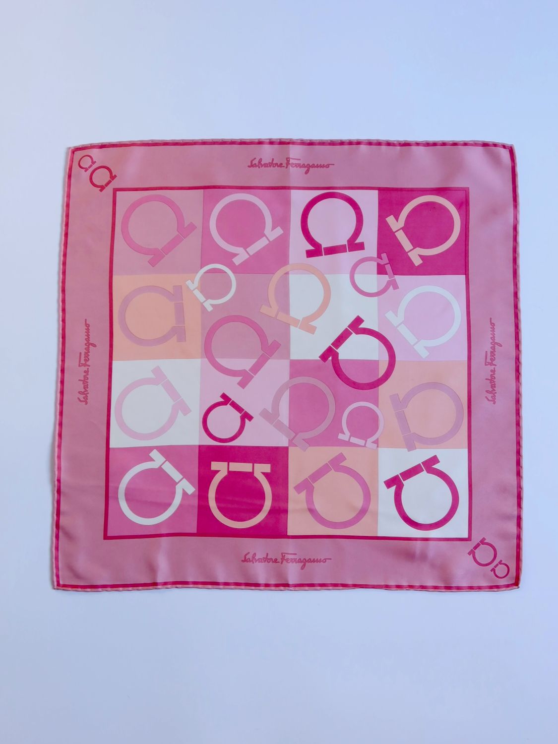 Salvatore Ferragamo Gancini Silk Scarf
