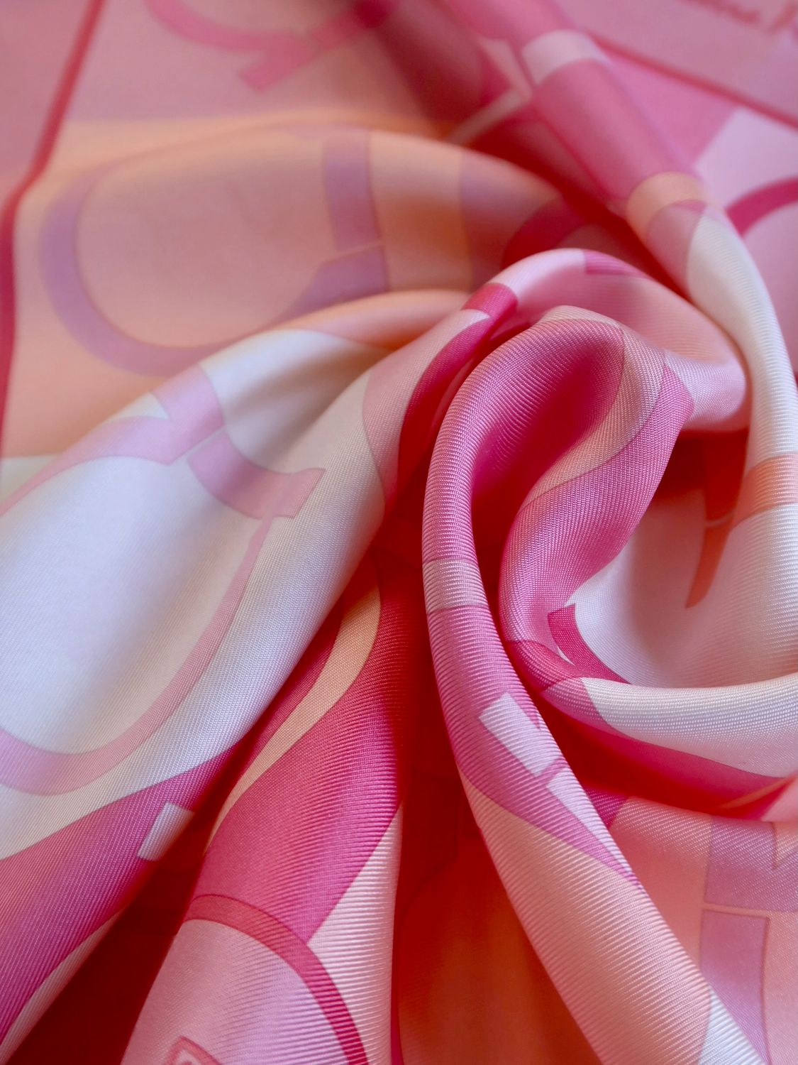 Salvatore Ferragamo Gancini Silk Scarf