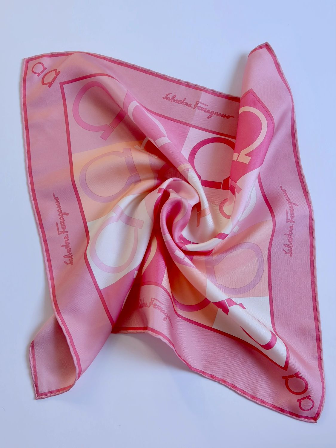 Salvatore Ferragamo Gancini Silk Scarf