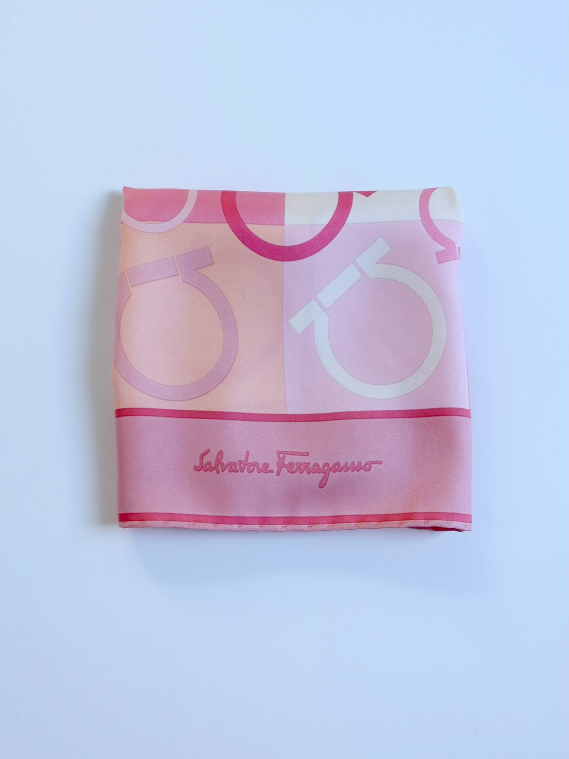 Salvatore Ferragamo Gancini Silk Scarf