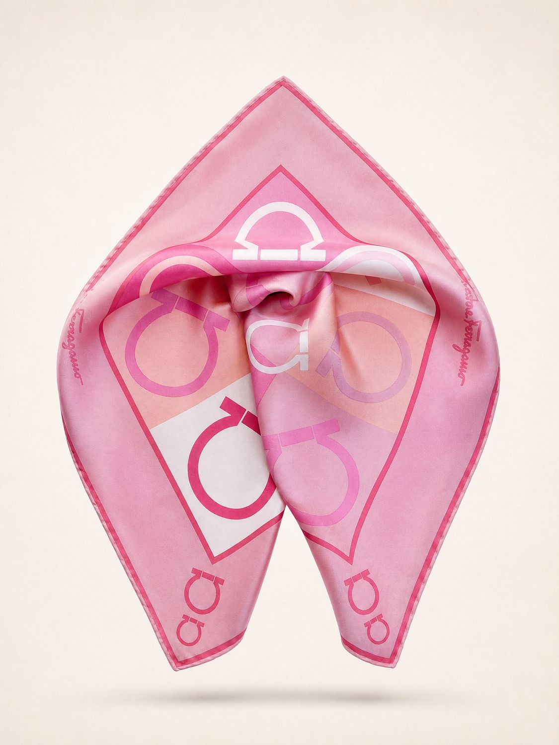 Salvatore Ferragamo Gancini Silk Scarf