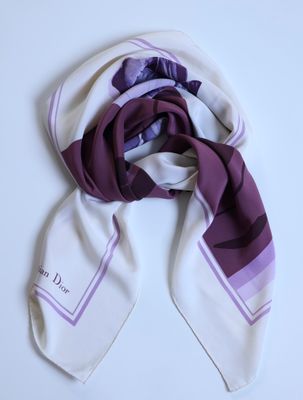 Christian Dior Tulip Silk Scarf