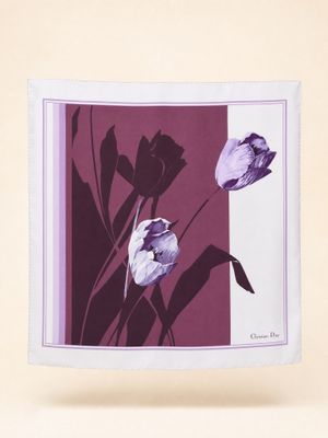 Christian Dior Tulip Silk Scarf