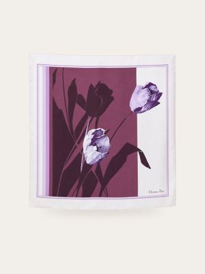 Christian Dior Tulip Silk Scarf