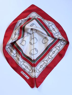 Celine Equestrian Stirrup Silk Scarf