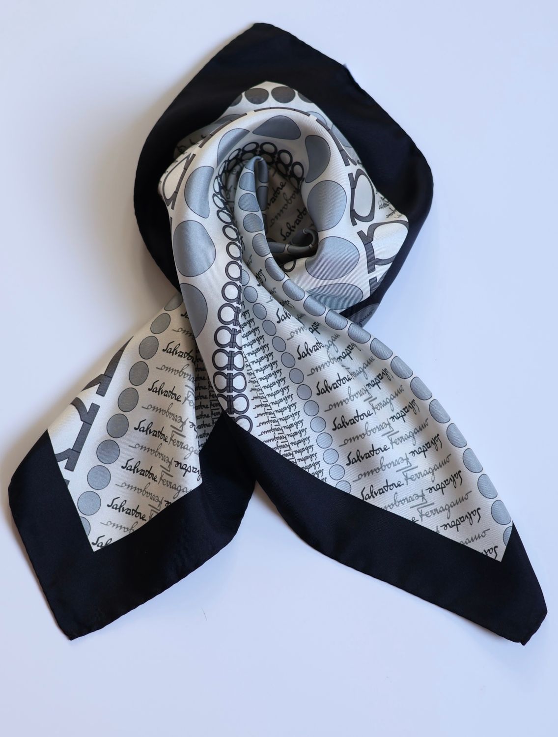Ferragamo Gancini Silk Gavroche
