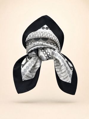Salvatore Ferragamo Gancini Logo Silk Scarf
