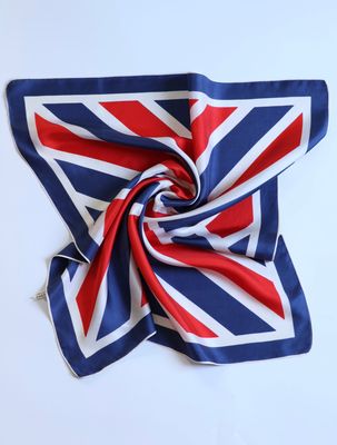 Vintage Geometric Silk Scarf