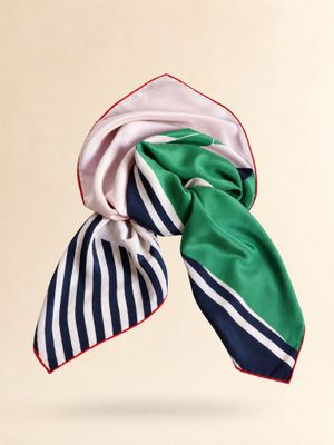 Salvatore Ferragamo Abstract Silk Scarf