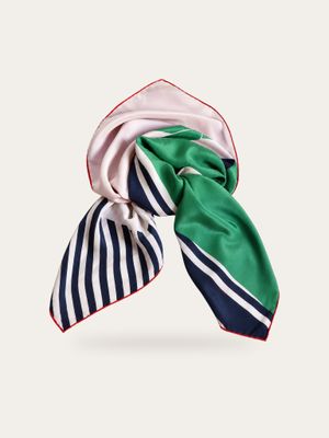 Salvatore Ferragamo Abstract Silk Scarf