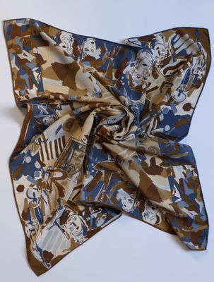 Fendi City Collage Silk Scarf