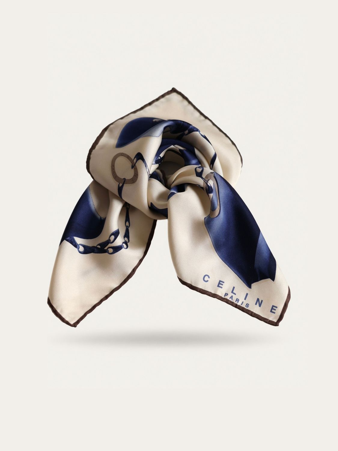 Celine Bags &amp; Chains Silk Scarf
