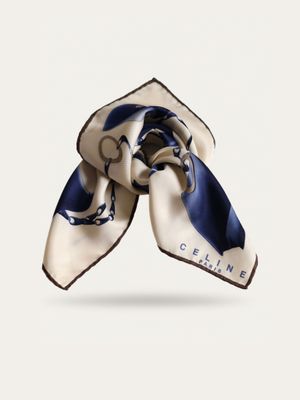 Celine Bags &amp; Chains Silk Scarf