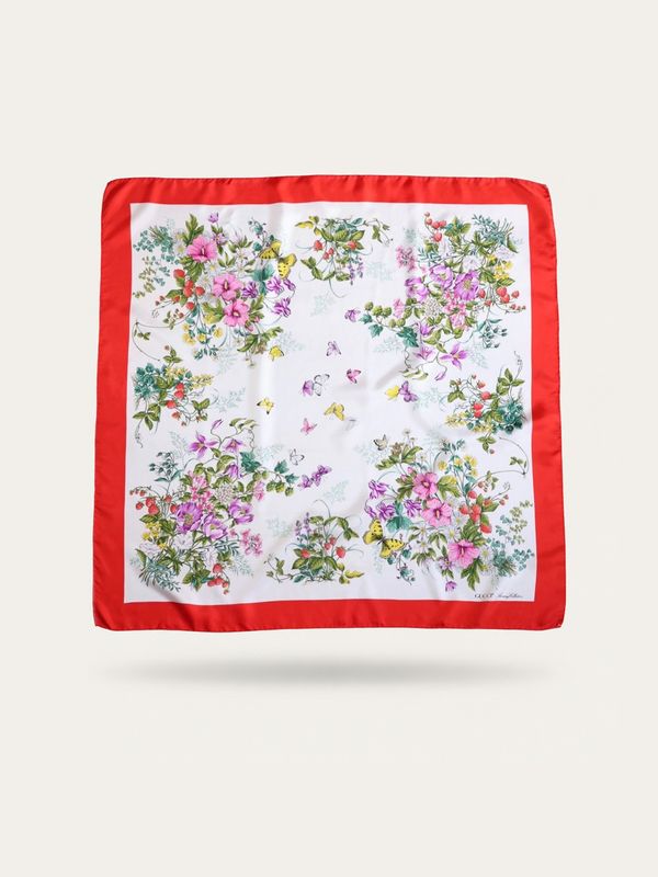 Gucci Flora Butterflies Silk Scarf