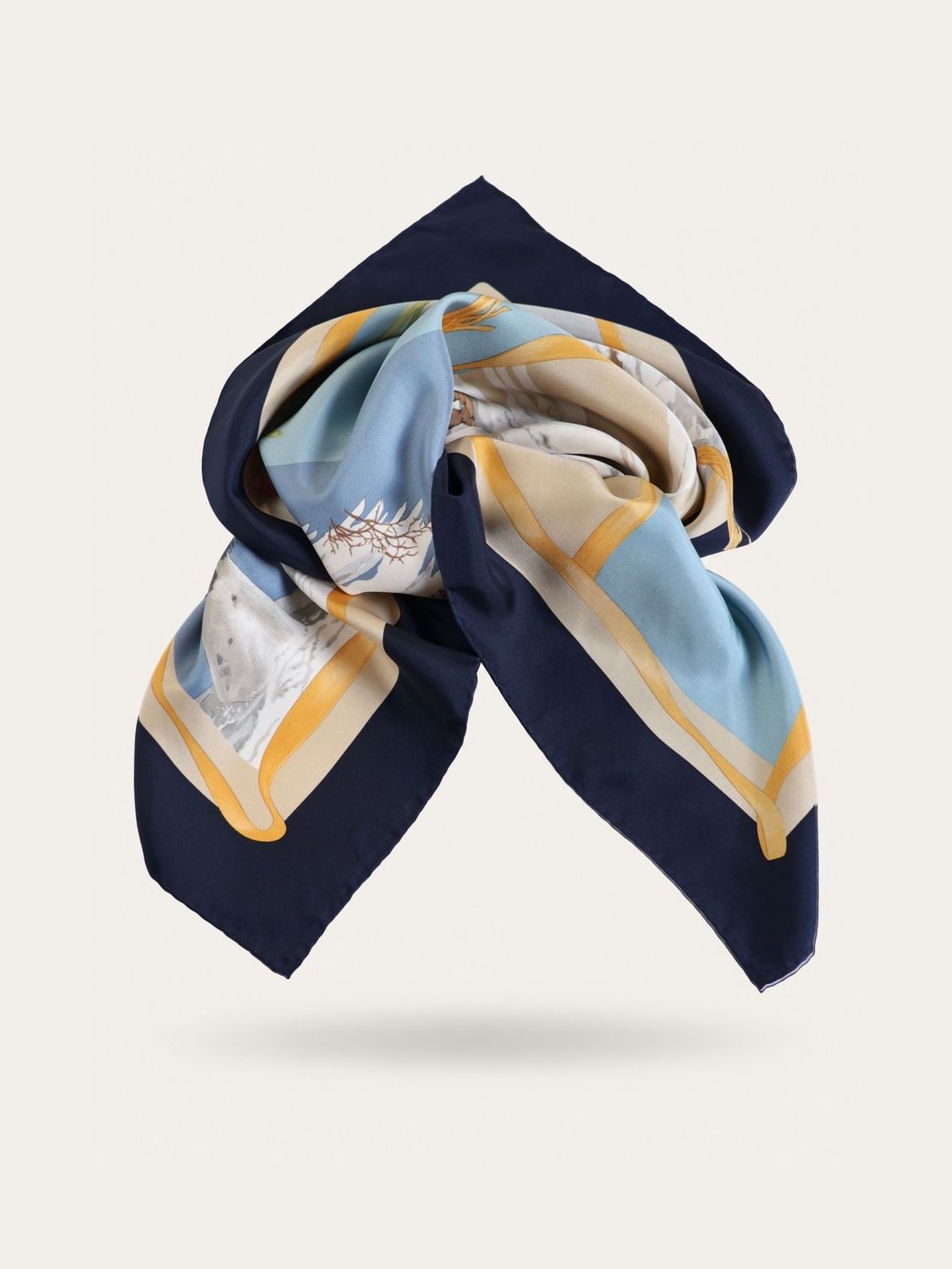 Ferragamo Arctic Wildlife Silk Scarf