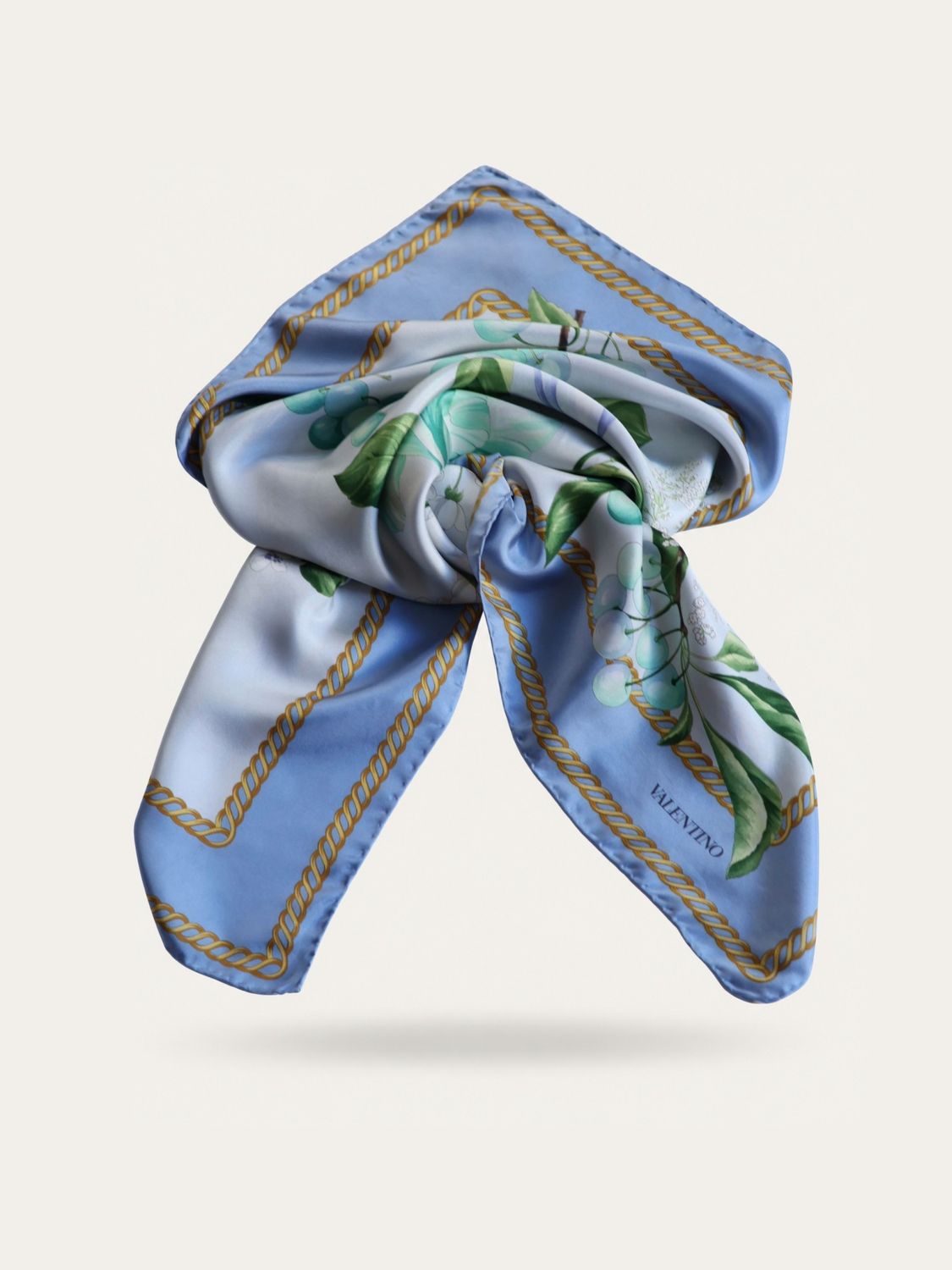 Valentino Floral Silk Scarf