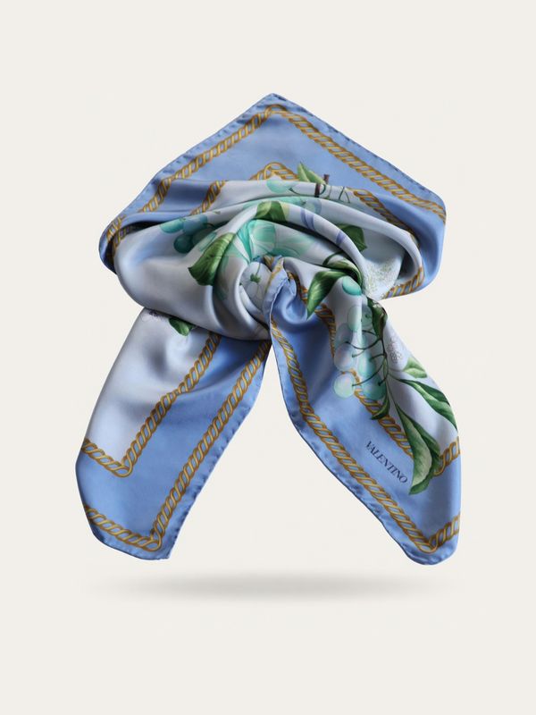 Valentino Floral Silk Scarf