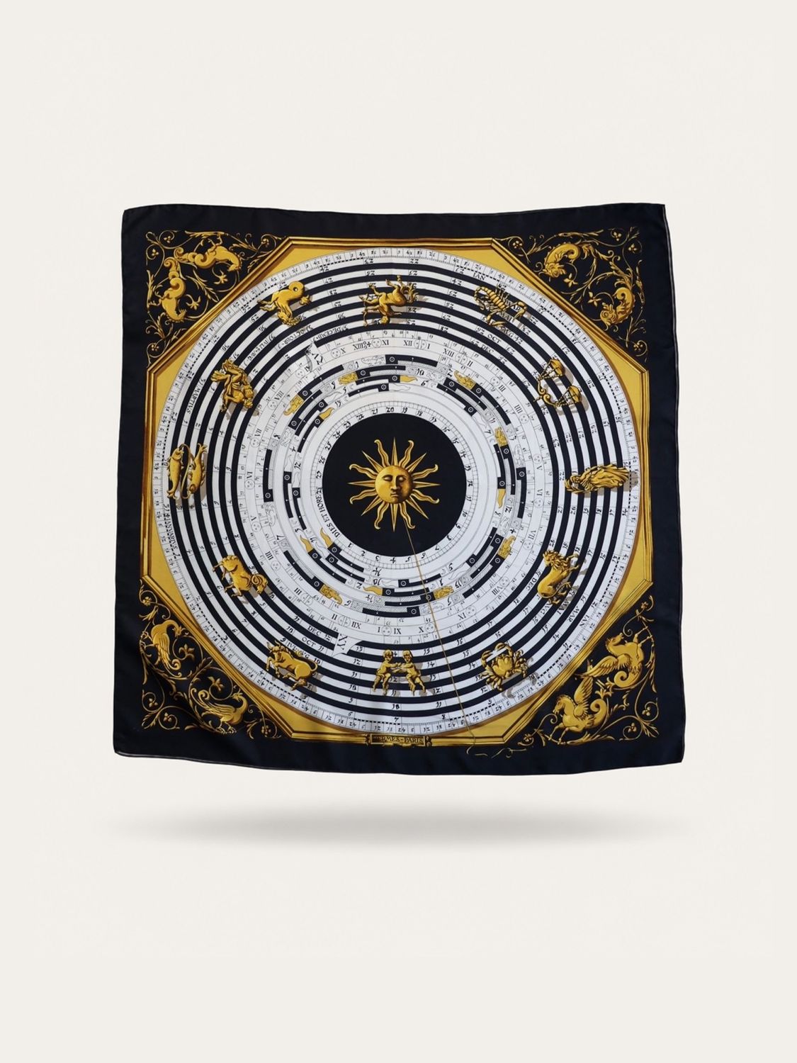Hermès Dies et Hore Astrologie Silk Scarf