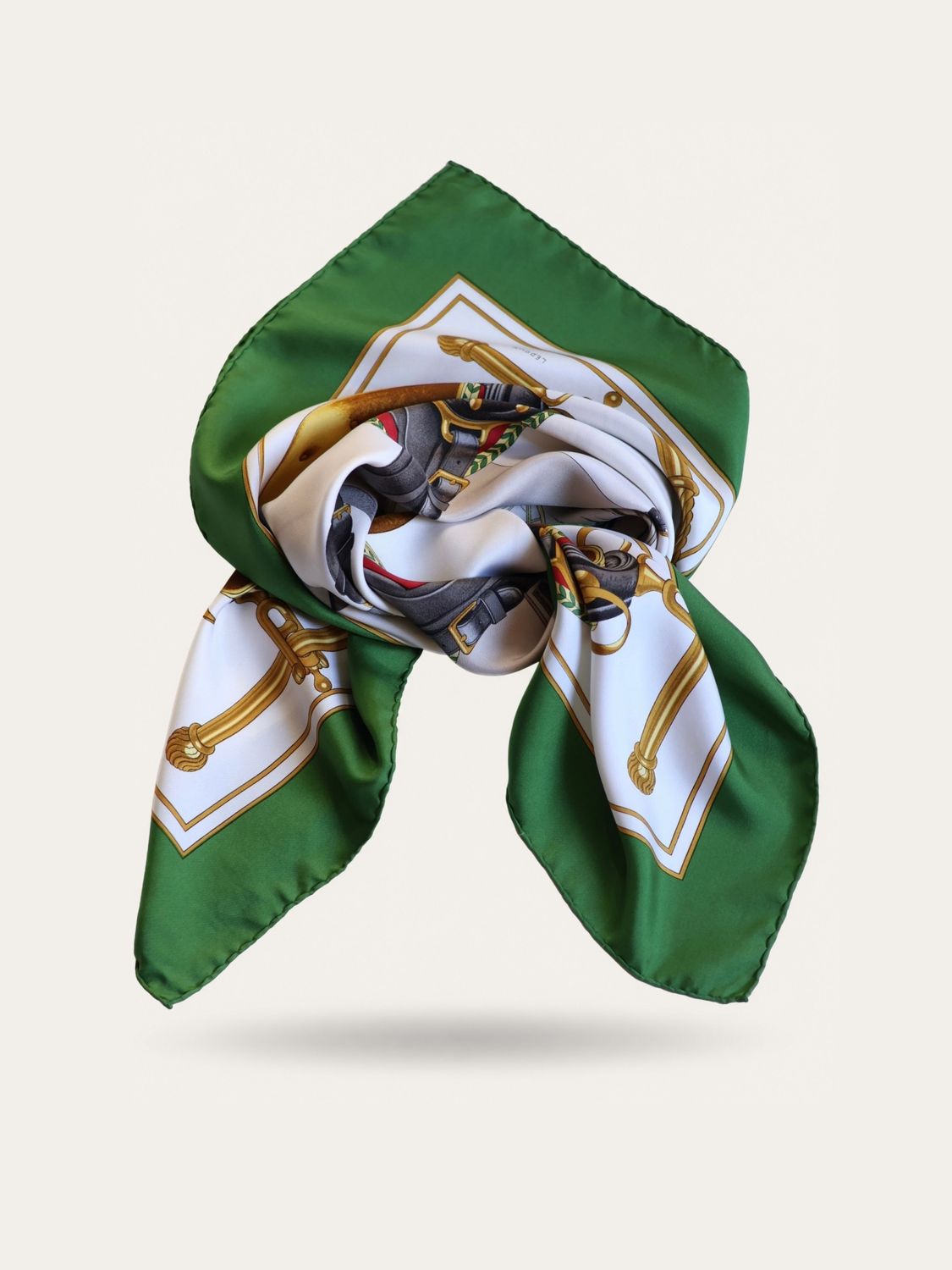Hermès Carrick à Pompe Silk Scarf