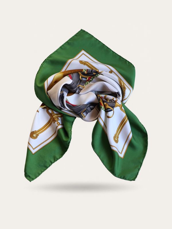 Hermès Carrick à Pompe Silk Scarf