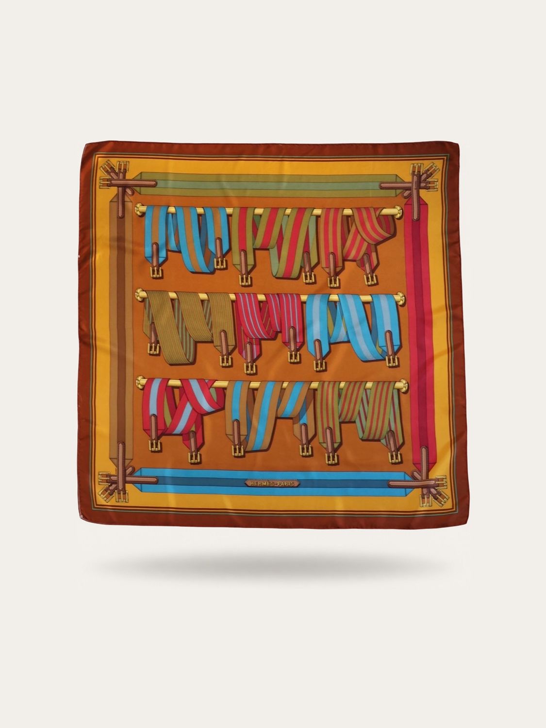 Hermès Les Sangles Silk Scarf