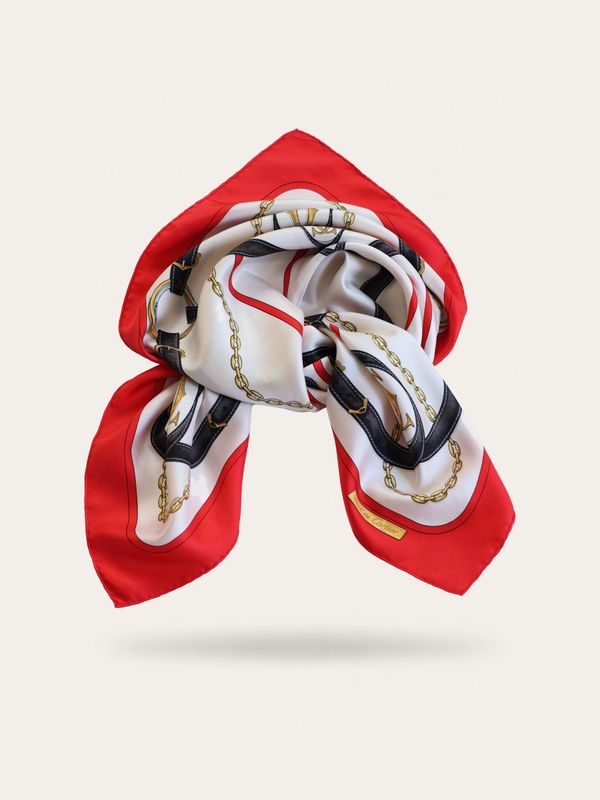 Cartier Belt &amp; Chain Silk Scarf